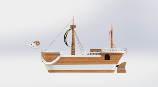 海贼王路飞航船模型缩略图